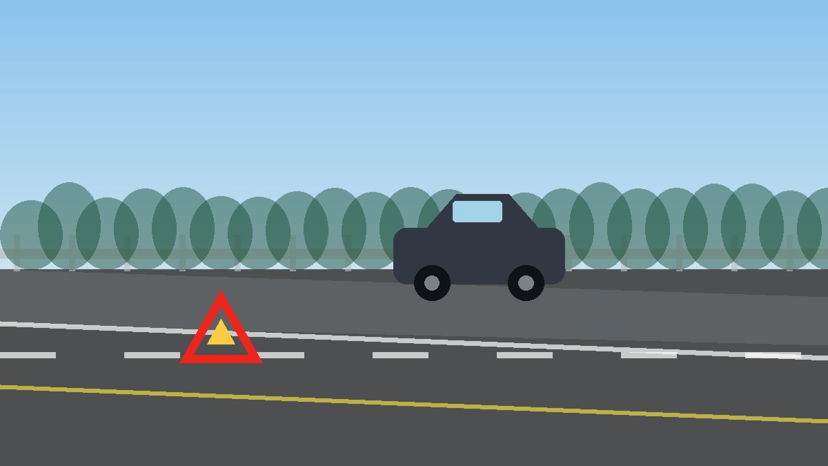 船营道路故障安全等待现场图